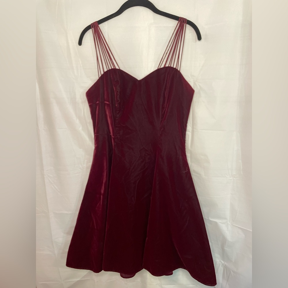 Vintage Zeena New York Velvet skater dress